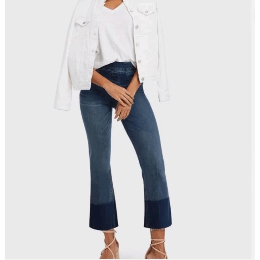 SPANX Cropped Flare Denim Jeans Size Small